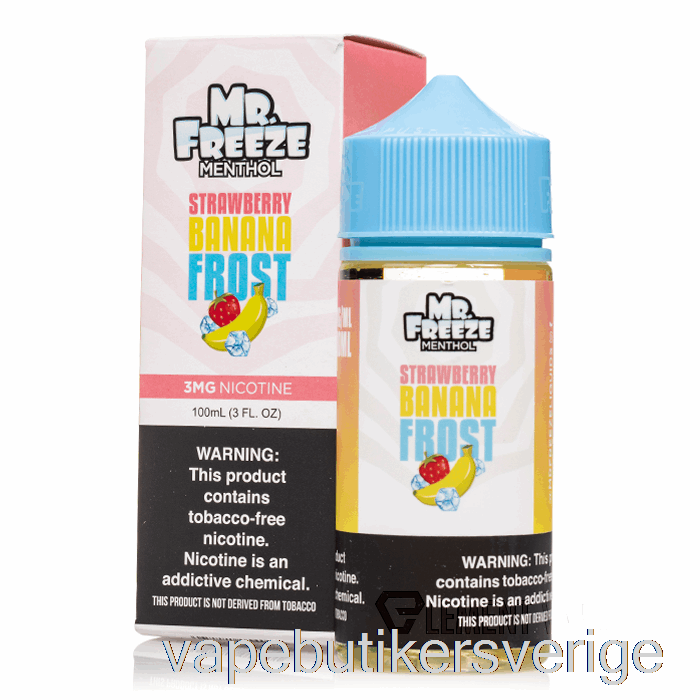 Vape Sverige Strawberry Banana Frost - Mr Freeze - 100ml 3mg